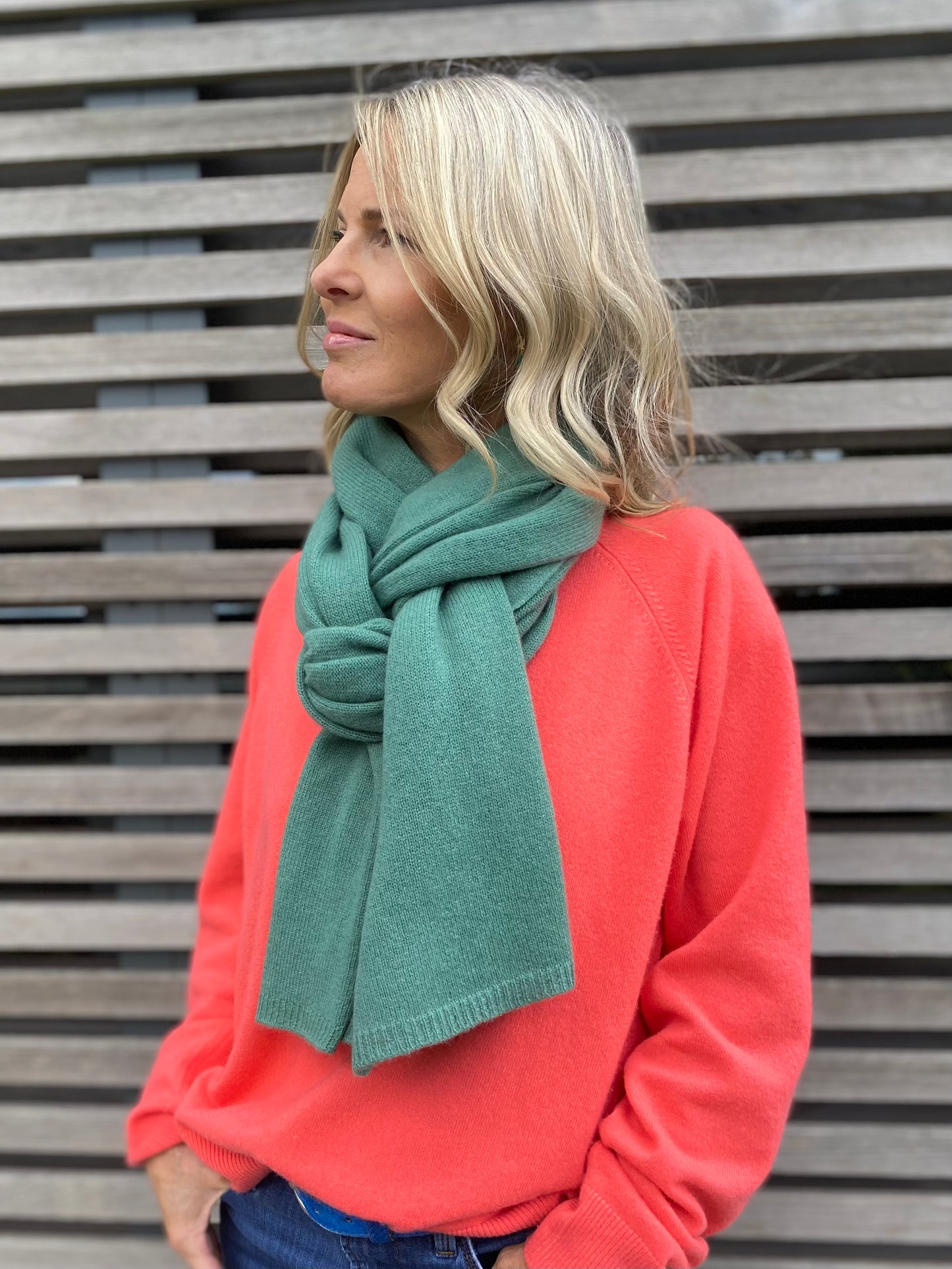 Pure Mongolian Cashmere Wraps in Sacramento Green