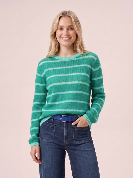 Emma Colourful Striped Mohair & Merino Knit Jumper