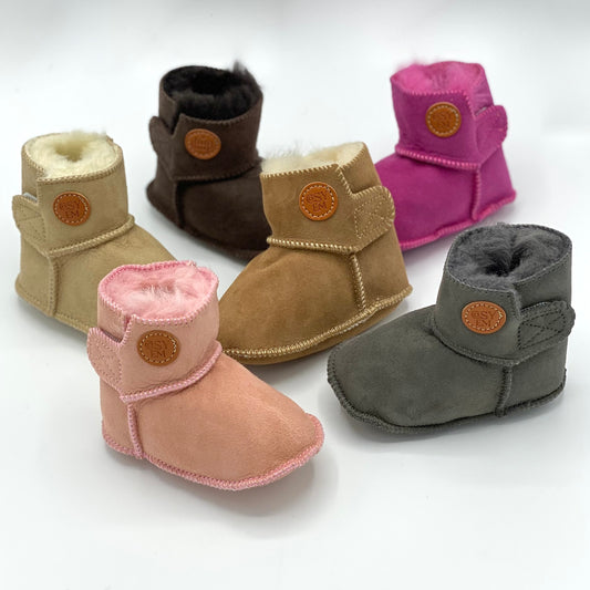 Merino Sheepskin Baby and Toddler Booties