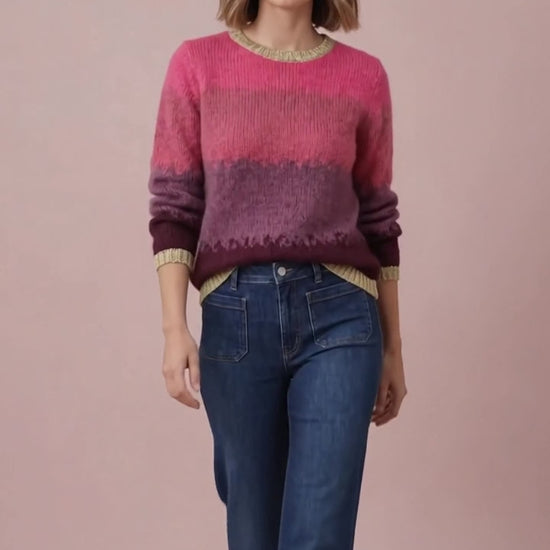 Cosy Em Amelia Ombre Colourful Jumper  Video
